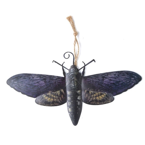 Time and Place set of Metal Moth wall decor - Picture 3 of 8